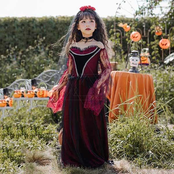 ハロウィン 仮装 子供 吸血鬼 魔女 悪魔 コスプレ衣装 女の子