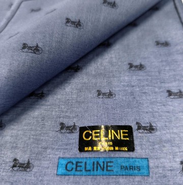 Celine Paris 復古手帕藍色字母標誌 19.5 x 19.5 英寸