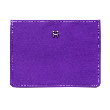 【Aigner 艾格納】PICO 4卡優遊卡/信用卡套-亮紫