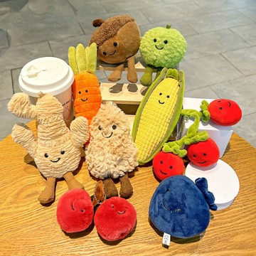 10/23🚚英國jellycat衕款毛絨掛件JC蔬菜食物水果掛件玩具玩偶禮物