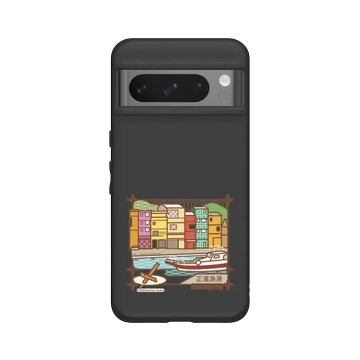 Pixel 8 Pro SolidSuit 黑 - 老屋顏 Old House Face - 插畫旅行-正濱漁港