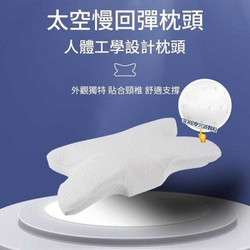 100%支撐蝴蝶枕/防蹣抗菌/符合人體工學/提升睡眠品質