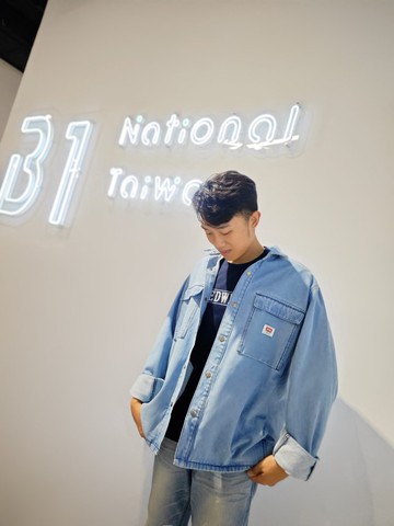 EDWIN 男款 工裝夾克外套 (漂淺藍) #牛仔外套