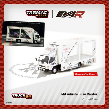 【東海模型】TARMAC WORKS 1/64 三菱 Mitsubishi Fuso Canter EVA Racing T64T-TL002-EVA