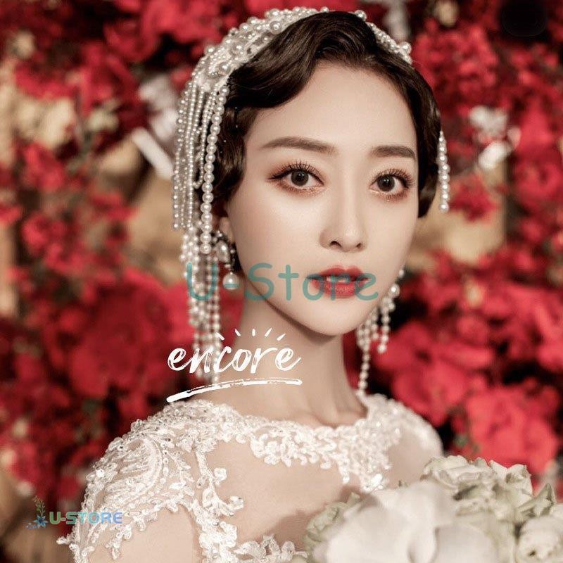 花嫁 カチューシャ 髪飾り かんざし パール ヘアアクセサリー 披露宴 成人式 パーティー 撮影用 Ins 演奏会 通販 Lineポイント最大get Lineショッピング