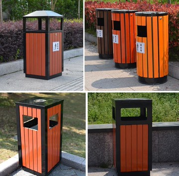 垃圾桶戶外花園室外垃圾桶家用庭院垃圾筒垃圾箱帶蓋廚房商用公園