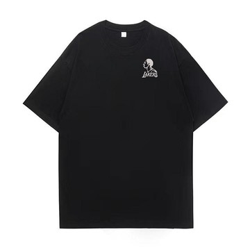 經典美式短袖紀念科比頭像刺繡短袖球迷籃球運動衣服體育純棉t恤美式短袖運動t恤 7H