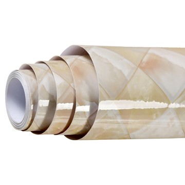 KOTI 日安生活 仿真大理石紋防水防油自黏壁紙 菱形石紋  1捲  500 x 60cm