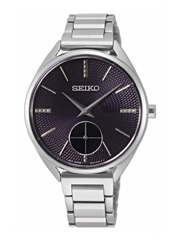 seiko SK037 精工錶 6G28-00Y0D(SRKZ51P1) 優雅女仕簡約小秒針腕錶 /深紫 35mm｜樂天領券現折★全館特惠中★指定刷卡回饋10%