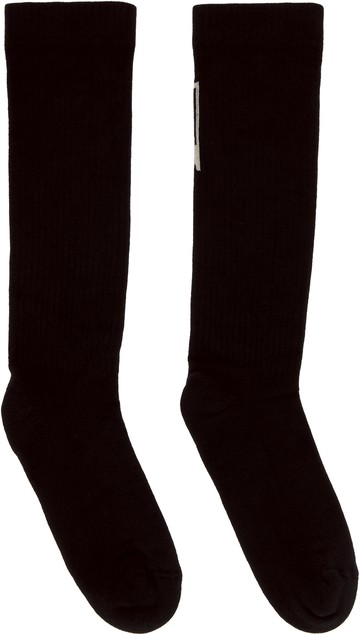 Rick Owens DRKSHDW 黑色 Hollywood 长筒袜