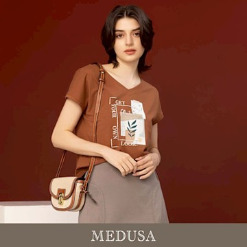 現貨【MEDUSA 曼度莎】Get Your Own Look 後挖空T恤（M-XL）｜女短袖T恤 女休閒上衣