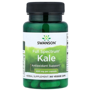 Swanson Vitamins, 多面® 羽衣甘藍，400 毫克，60 粒素食膠囊