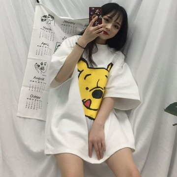 【遮肚顯瘦】短袖T恤 上衣女 胖MM 寬鬆遮肚子上衣 女裝 夏季新款 寬鬆加肥加大短袖T恤女 大尺碼上衣 大尺碼女裝 大