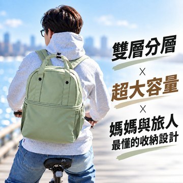 【WHOSE BAG】雙層乾濕分離後背包｜健身鞋衣收納 通勤旅行大容量背包 NO.QM060