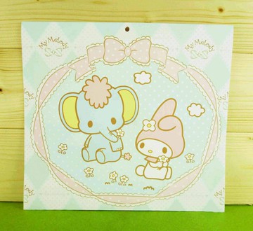 【震撼精品百貨】My Melody 美樂蒂 雙面卡片-藍大象 震撼日式精品百貨