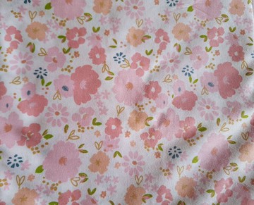 醫護雙層手術帽、工作帽、烘培帽  粉底小花款 薄棉款