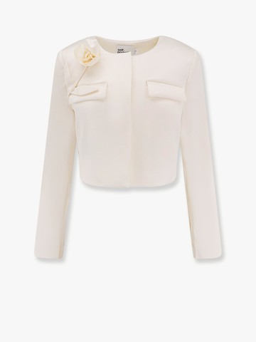 Satin blazer with 3d flower - SELF PORTRAIT - gender_Woman