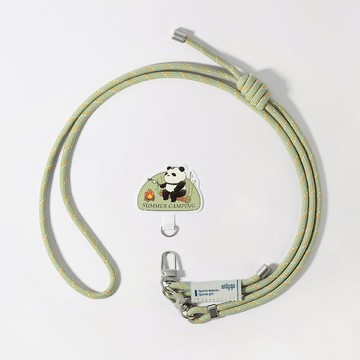 動物出遊去手機掛繩夾片組 / 大貓熊