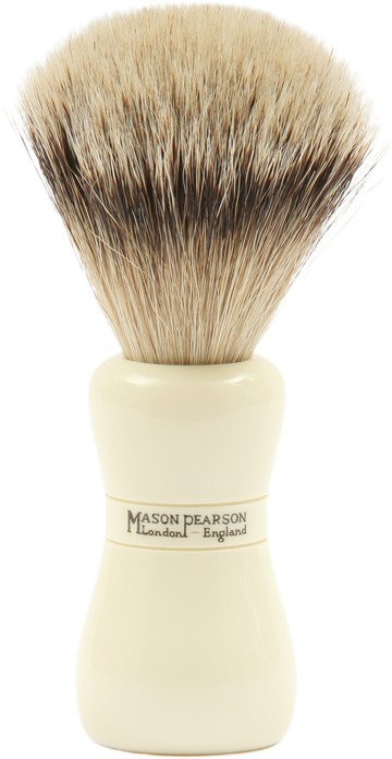 Mason Pearson Brushes Super Badger Shaving Brush SS Ivory