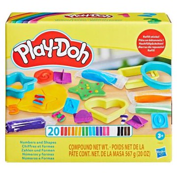 PlayDoh 培樂多 - 數字形狀遊戲組