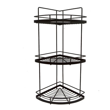 尊爵不鏽鋼三層轉角架 黑