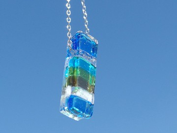 香玻璃（Kaoru [Earth]）香氣吊墜[Petit可選] [棉繩，銀925可選] [定做]