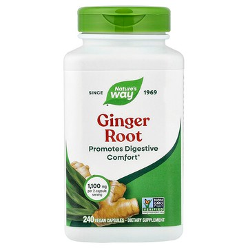 Nature's Way, 姜根，240 粒全素膠囊（每粒膠囊 0.55 毫克）
