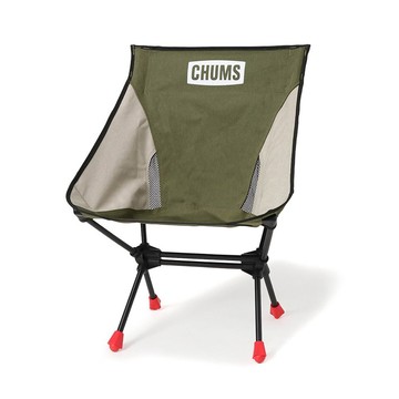 CHUMS Compact Chair Booby Foot Low 收納折椅 橄欖綠/灰色_CH621772M103