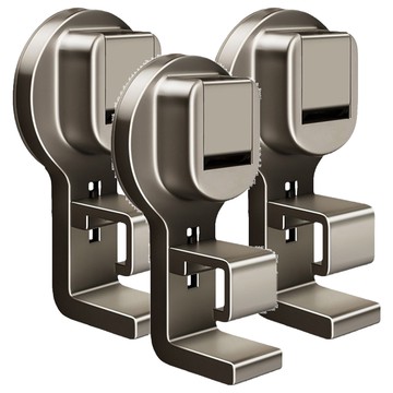 葉子小舖 吸盤臉盆掛勾  3個  灰色