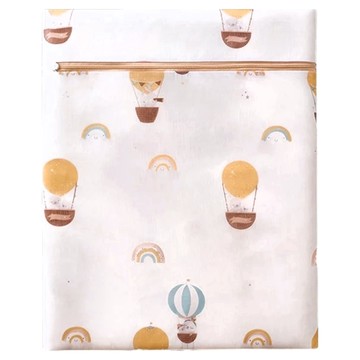 加厚細網氣球洗衣袋 Set 4 上下網格支撐設計 保持內衣形狀不變 精選優質面料 鎖邊密實 提升耐用性 拉鍊保護設計 有效防止勾壞衣物  白色  1組