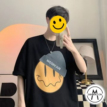 【M世代】M-5XL 男生上衣 寬鬆T恤 落肩五分袖 大尺碼 男士短袖 五分袖 男生衣服 情侶上衣 ATGN345