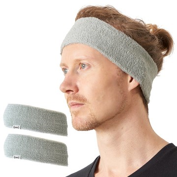 日本製造 運動吸汗髮帶組 (2入組) - 日式毛巾運動髮帶