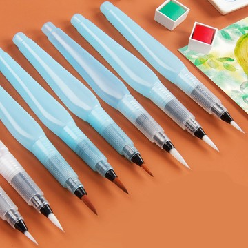 【美術】尖頭自來水筆✏️ 柏倫斯自來水筆 大中小號 尖頭 繪圖用品 可吸水 尼龍 軟頭 勾線筆 儲水毛筆 固體水彩畫筆