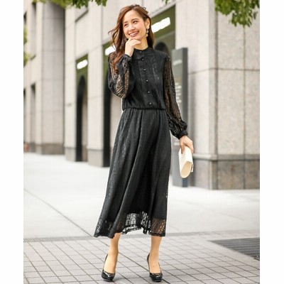 結婚式 パーティードレス 前開きボタンスタンドカラー総レースワンピースドレス 大きいサイズ有 謝恩会 パーティ 二次会 Dress 通販 Lineポイント最大get Lineショッピング