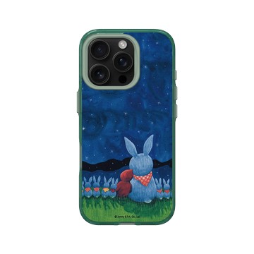 iPhone 16 Pro Clear 憂墨綠 - 幾米 Jimmy Liao - 世界別為我擔心-在一起