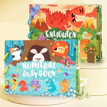 Familygongsi 新款魔鬼氈書 安靜黏貼書 早教學習遊戲書 兒童啟蒙黏貼書 busy book 手撕益智玩具書