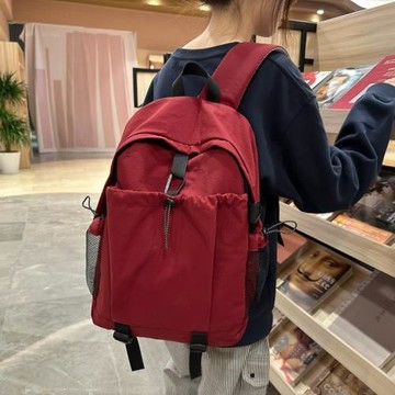 書包男大學生ins潮酷簡約大容量雙肩包女初中生高中生旅行包背包