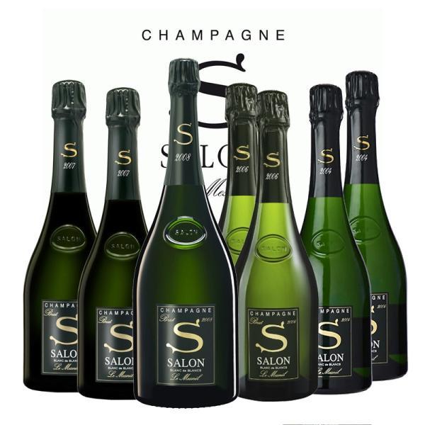 食品/飲料/酒サロン Champagne 2006 ３本セット 木箱 - シャンパン