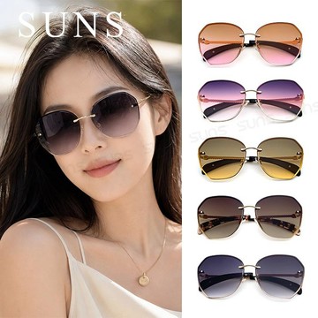 歐美多邊形漸層墨鏡 金屬框復古太陽眼鏡 網紅眼鏡 抗紫外線UV 檢驗合格