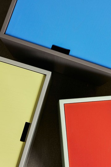 預購【021911】流行色可儲物邊几(黃) 置物箱 收納箱