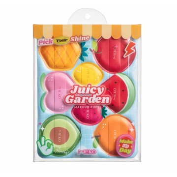 MEKO 妝園蔬果氣墊粉撲(8入) F-075-1