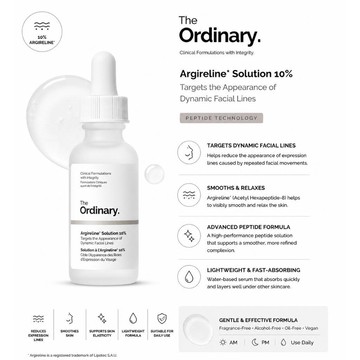 The Ordinary Argireline Solution 10% 六胜肽精華 胜肽精華液 30ml
