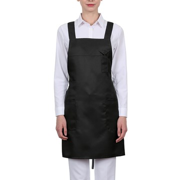 WELLPRON H型口袋裝飾圍裙  黑色  2個