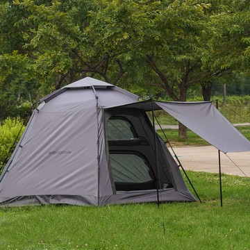 FAST CAMP 自動8 雙層窗 加強版 速開帳篷  8人  炭灰色