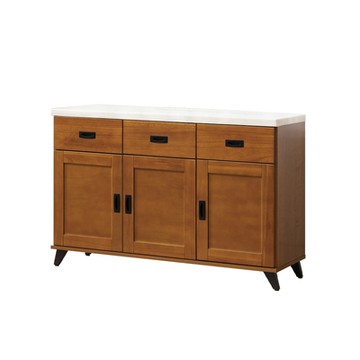 唯熙傢俱-克拉克樟木色4尺石面餐櫃