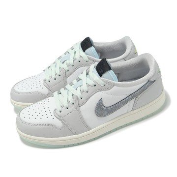 休閒鞋 Air Jordan 1 Retro Low OG 男鞋 女鞋 蛇年 新年 CNY 灰 綠 蛇紋 AJ1 HF3144-100