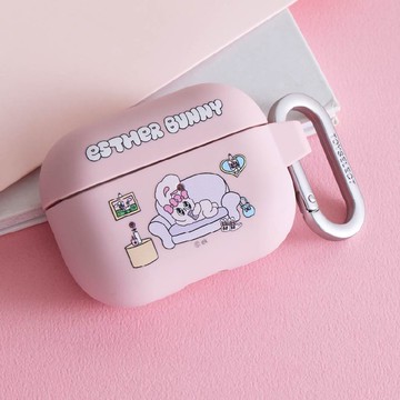 艾絲樂小兔 愜意日常強悍防摔AirPods保護套