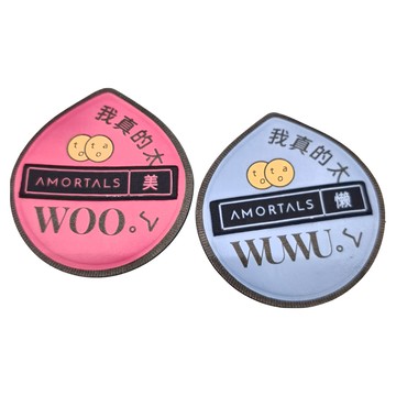 AMORTALS 爾木萄 黑加粉撲組 水滴型氣墊粉撲  1組