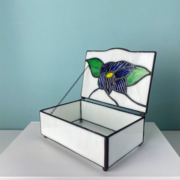 好憩HORCHILL 彩色玻璃收納盒 老件