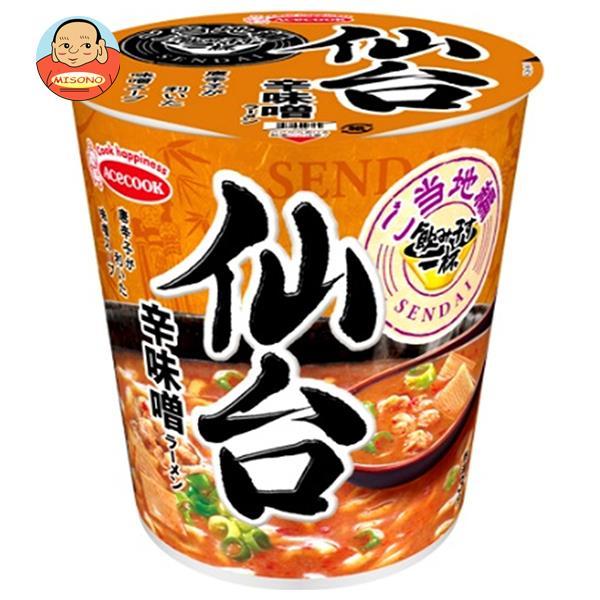 エースコック 飲み干す一杯ご当地編 仙台 辛味噌ラーメン 62g×12個入